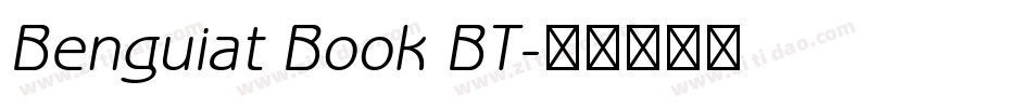 Benguiat Book BT字体转换